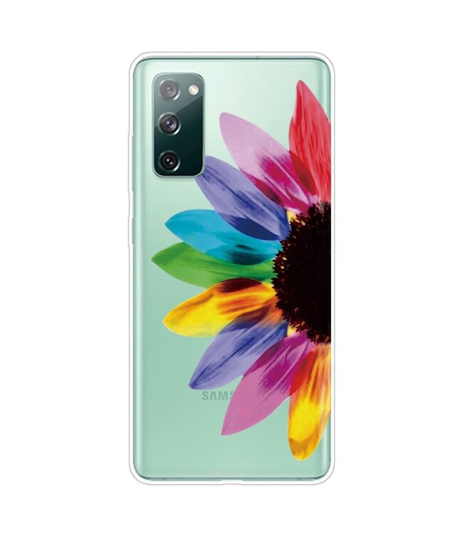 Zonnebloem TPU Hoesje voor de Samsung Galaxy S20 FE