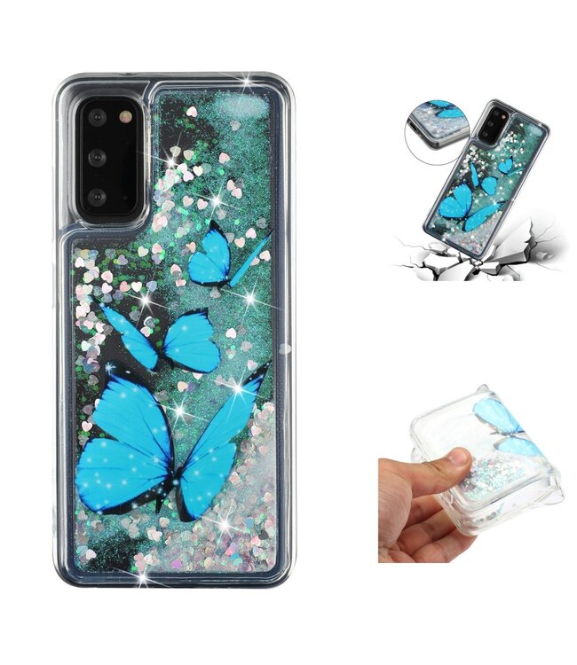 Vlinders & Glitters TPU Hoesje voor de Samsung Galaxy S20 FE