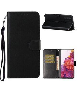 Zwart Bookcase Hoesje Samsung Galaxy S20 FE