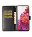 Zwart Bookcase Hoesje voor de Samsung Galaxy S20 FE