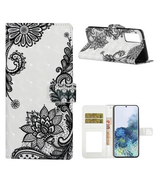 Flower Bookcase Hoesje Samsung Galaxy S20 FE