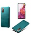 Turquoise Faux Lederen Hoesje voor de Samsung Galaxy S20 FE