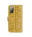 Goud Bling Bling Bookcase Hoesje voor de Samsung Galaxy S20 FE