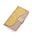 Goud Bling Bling Bookcase Hoesje voor de Samsung Galaxy S20 FE