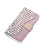 Rosegoud Bling Bling Bookcase Hoesje voor de Samsung Galaxy S20 FE