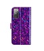 Paars Bling Bling Bookcase Hoesje voor de Samsung Galaxy S20 FE