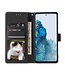Zwart Marmer Patroon Bookcase Hoesje voor de Samsung Galaxy S20 FE