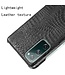 Zwart Krokodillen Faux Lederen Hoesje voor de Samsung Galaxy S20 FE