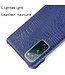 Blauw Krokodillen Faux Lederen Hoesje voor de Samsung Galaxy S20 FE