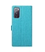 Vili DMX Vili K Blauw Stoffen Bookcase Hoesje voor de Samsung Galaxy S20 FE