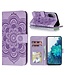 Paars Mandala Bookcase Hoesje voor de Samsung Galaxy S20 FE