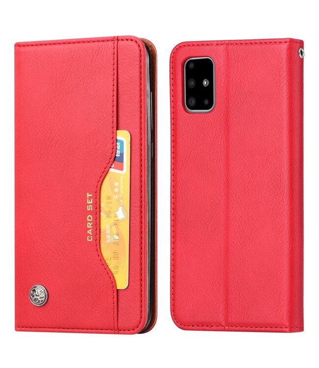 Rood Portemonnee Bookcase Hoesje voor de Samsung Galaxy S20 FE