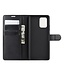 Zwart Litchee Bookcase Hoesje voor de Samsung Galaxy S10 Lite