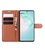 Bruin Litchee Bookcase Hoesje voor de Samsung Galaxy S10 Lite