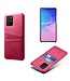 KSQ Roze Pasjeshouder Faux Lederen Hoesje voor de Samsung Galaxy S10 Lite