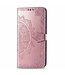 Rosegoud Mandala Bloem Bookcase Hoesje voor de Samsung Galaxy S10 Lite
