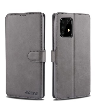 Grijs Wallet Bookcase Hoesje Samsung Galaxy S10 Lite