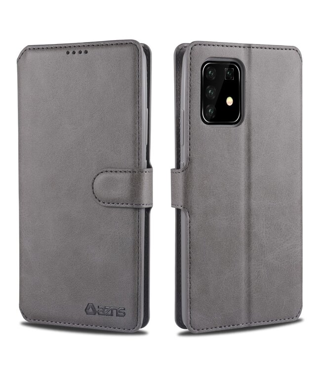 AZNS Grijs Wallet Bookcase Hoesje voor de Samsung Galaxy S10 Lite