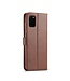 LC.IMEEKE Bruin Modern Bookcase Hoesje voor de Samsung Galaxy S10 Lite