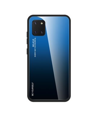 Zwart / Blauw Gradient Hybrid Hoesje Samsung Galaxy S10 Lite