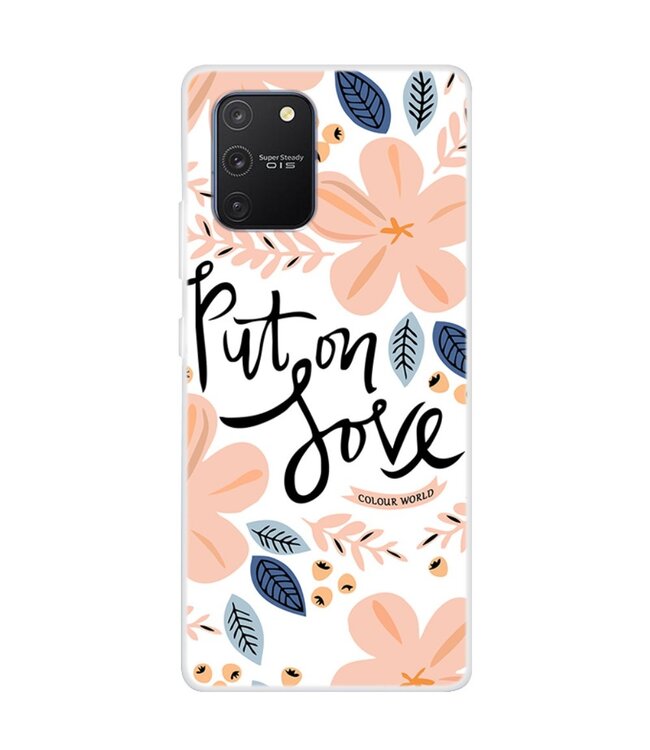 Blad en Bloemen TPU Hoesje voor de Samsung Galaxy S10 Lite