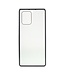 Zilver Metaal + Tempered Glass Hoesje voor de Samsung Galaxy S10 Lite