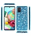 Blauw Glitter Hybrid Hoesje voor de Samsung Galaxy S10 Lite