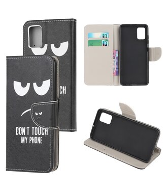 Don't Touch My Phone Bookcase Hoesje Samsung Galaxy A71