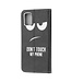 Don't Touch My Phone Bookcase Hoesje voor de Samsung Galaxy A71