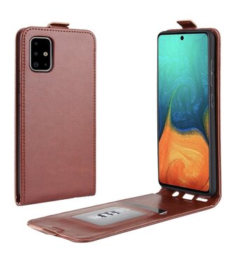 Bruin Flipcase Hoesje Samsung Galaxy A71