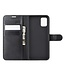 Zwart Litchee Bookcase Hoesje voor de Samsung Galaxy A71