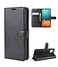 Zwart Litchee Bookcase Hoesje voor de Samsung Galaxy A71