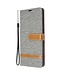 Grijs Jeans Bookcase Hoesje voor de Samsung Galaxy A71