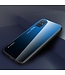 Blauw / Zwart Gradient Hybrid Hoesje voor de Samsung Galaxy A71
