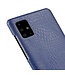 Blauw Krokodillen Faux Lederen Hoesje voor de Samsung Galaxy A71
