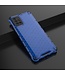 Blauw Honingraat Hybrid Hoesje voor de Samsung Galaxy A71