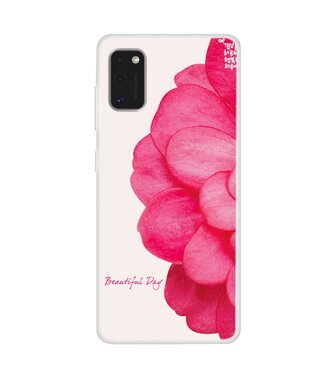 Roze Bloemen Hoesje Samsung Galaxy A71