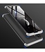 GKK Zilver / Zwart Mat Hardcase Hoesje voor de Samsung Galaxy A71