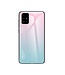 Roze / Turquoise Gradient Hybrid Hoesje voor de Samsung Galaxy A71