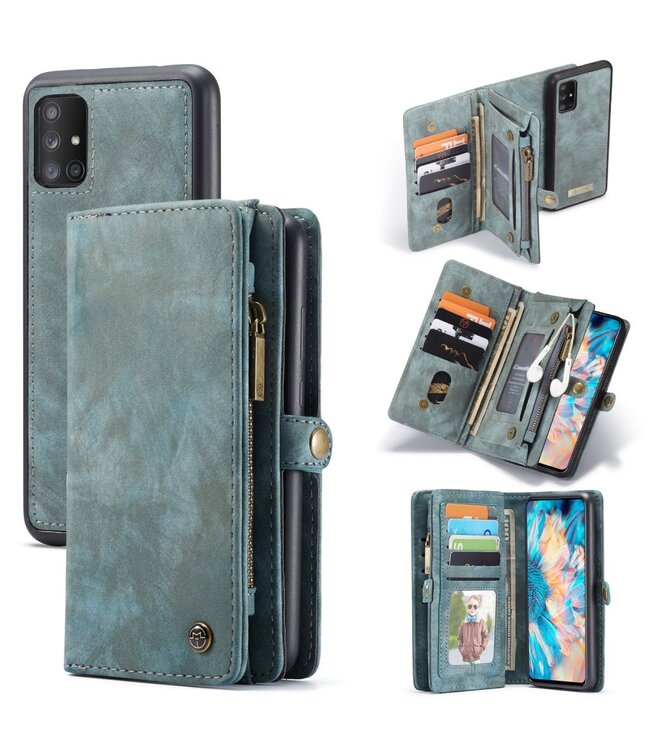 Caseme Blauw Wallet Bookcase Hoesje voor de Samsung Galaxy A71