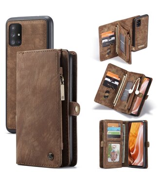 Bruin Wallet Bookcase Hoesje Samsung Galaxy A71