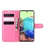 Roze Litchee Bookcase Hoesje voor de Samsung Galaxy A71