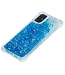 Blauw Glitter TPU Hoesje voor de Samsung Galaxy A71