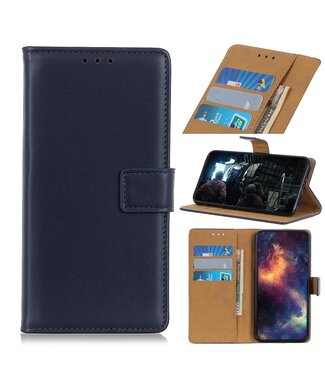 Donkerblauw Wallet Bookcase Hoesje Samsung Galaxy A51