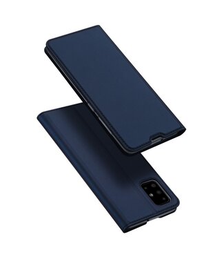 Donkerblauw Bookcase Hoesje Samsung Galaxy A51