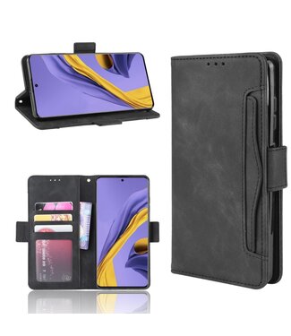 Zwart Wallet Bookcase Hoesje Samsung Galaxy A51