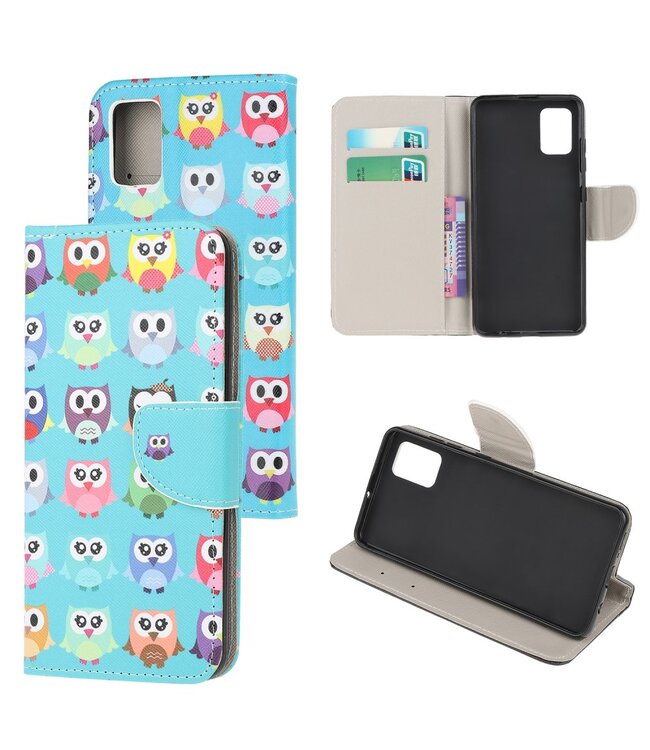 Uilen Bookcase Hoesje voor de Samsung Galaxy A51