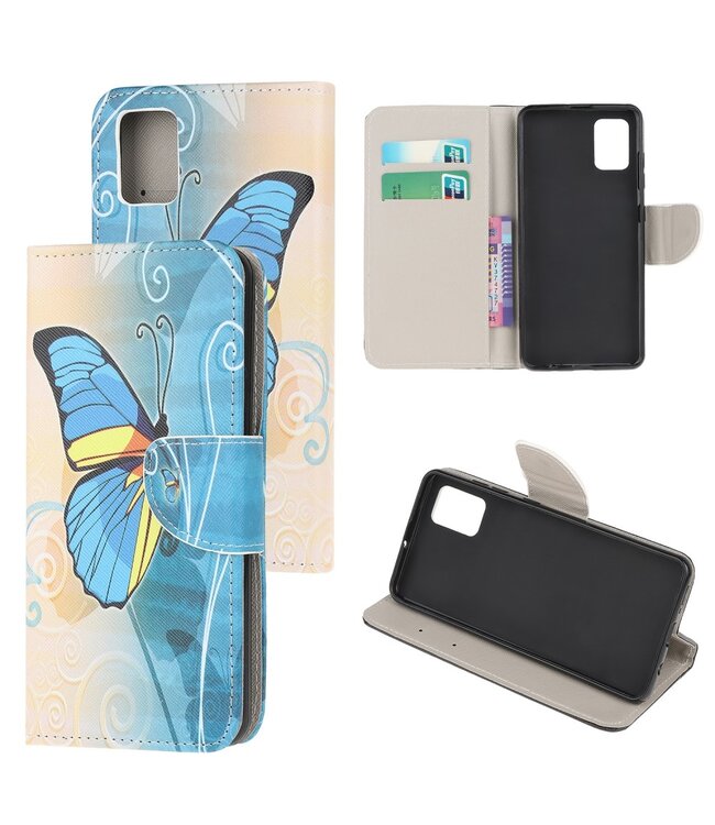 Butterfly Bookcase Hoesje voor de Samsung Galaxy A51