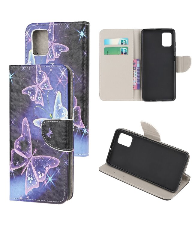 Butterflies Bookcase Hoesje voor de Samsung Galaxy A51