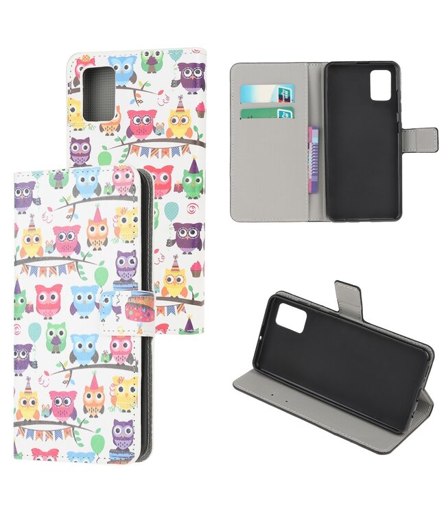 Uilen Bookcase Hoesje voor de Samsung Galaxy A51